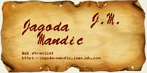 Jagoda Mandić vizit kartica